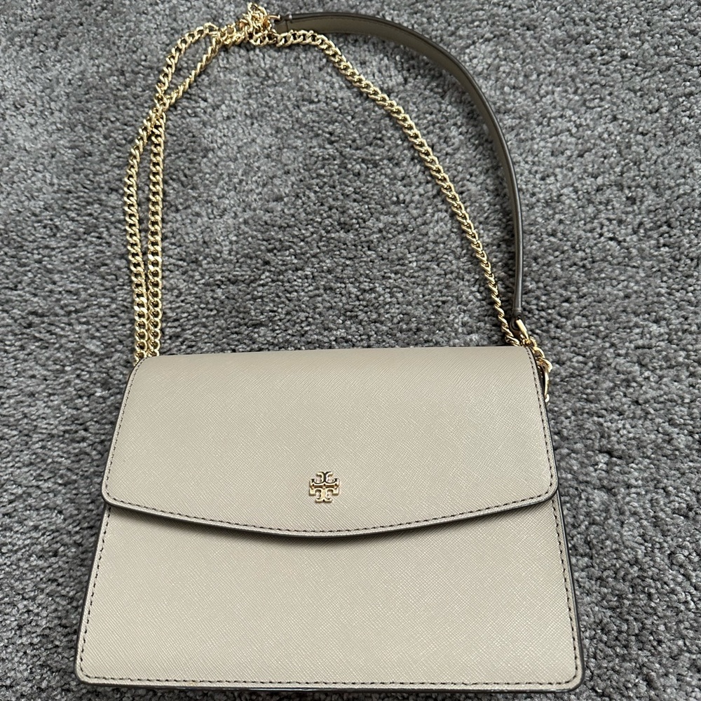 Never used grey Tory Burch bag